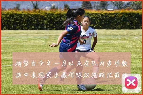 梅努自今年一月以来在队内多项数据中表现突出赢得球权抢断拦截均名列前茅